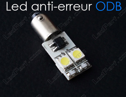 lampadina LED BA9XS H6W Anti errore OBD bianca effetto Xenon - Quad
