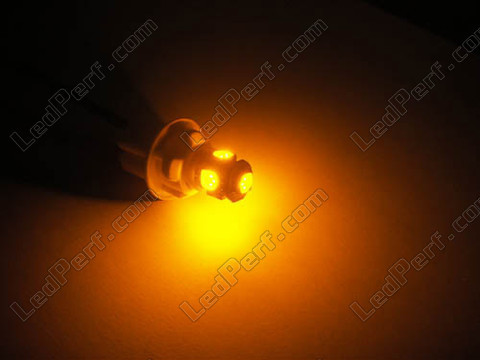 lampadina LED BAX9S H6W Xtrem arancione/giallo effetto Xenon