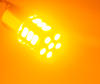 lampadina LED luce di posizione RY10W BAU15S con 21 led arancioni