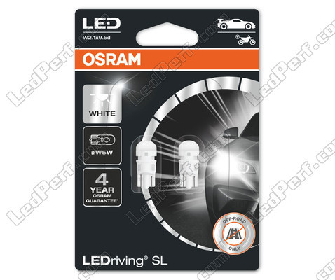 Confezione da 2 lampadine W5W T10 Osram LEDriving SL White 6000K