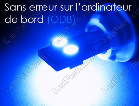 lampadina LED T10 W5W Senza errore OBD - Anti errore OBD - Quad blu