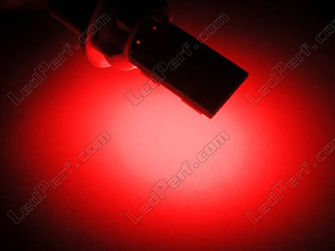 LED T10 W5W Rotazione con illuminazione laterale rossa
