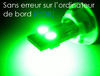 lampadina LED T10 W5W Senza errore OBD - Anti errore OBD - Quad verde