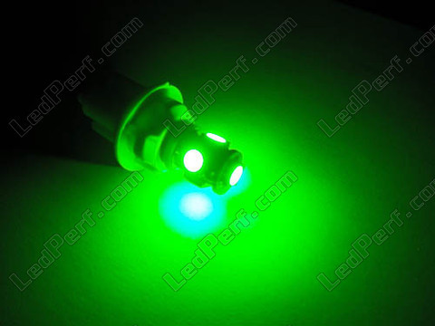 lampadina LED T10 W5W Xtrem verde effetto Xenon
