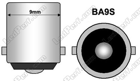 lampadina LED BA9S T4W Efficacity bianca effetto Xenon