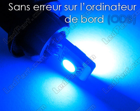 lampadina LED T10 W5W Senza errore OBD - Anti errore OBD - Dual blu