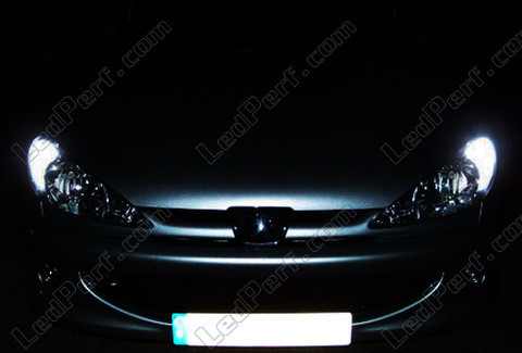LED luci di posizione bianca Xenon Peugeot 206
