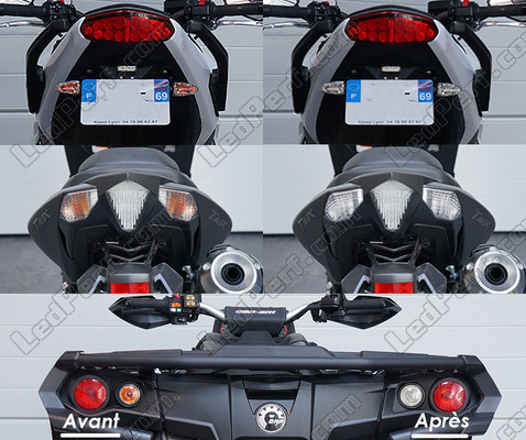 LED Indicatori di direzione posteriori BMW Motorrad R 1250 GS prima e dopo