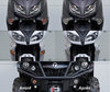 LED Indicatori di direzione anteriori BMW Motorrad R 1250 RS prima e dopo
