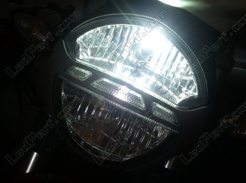 LED Indicatori di posizione bianca Xénon Ducati Monster 696 796 1100S Evo