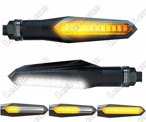 Indicatori LED dinamici 2 in 1 con luci diurne integrate per Harley-Davidson Street Bob 1584