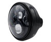 Esempio di faro nero e LED ottico per Moto-Guzzi Audace 1400