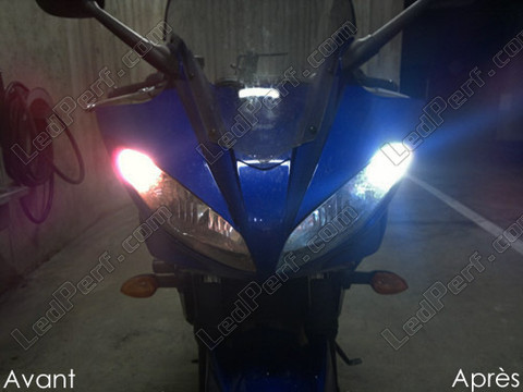 LED Indicatori di posizione bianca Xénon Yamaha Fazer FZ6