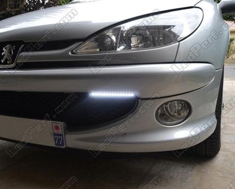 LED luci di marcia diurna - diurni Peugeot 206