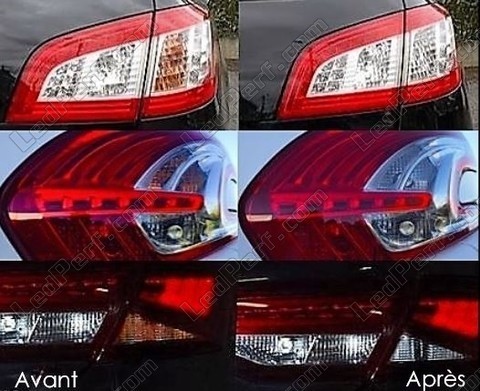 LED Indicatori di direzione posteriori Audi A5 8T prima e dopo