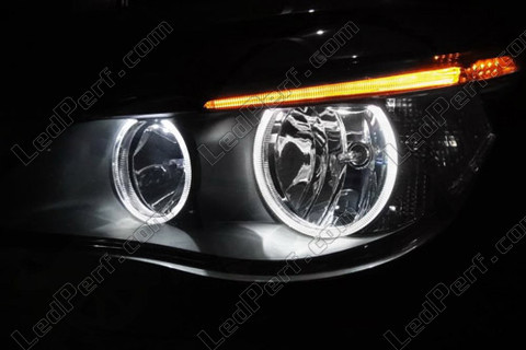 LED Angel Eyes BMW Serie 5 E60 E61 LCI Senza Xenon originale