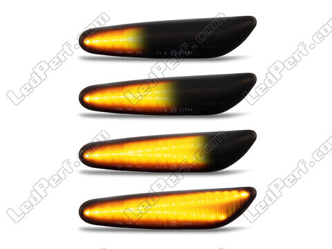 Illuminazione delle frecce laterali dinamiche nere a LED per BMW Serie 3 (E90 E91)