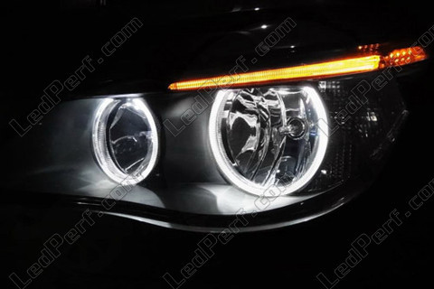 LED angel eyes BMW Serie 5 E60 E61 LCI Senza Xenon originale