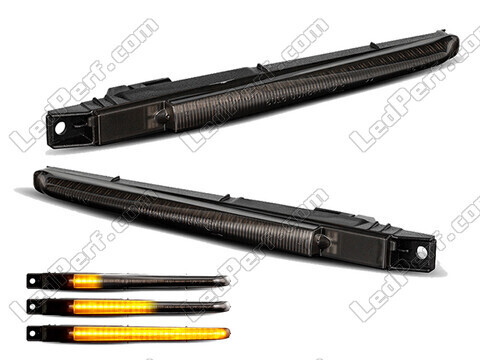 Frecce laterali dinamiche a LED per BMW Serie 5 (F10 F11) - Versione nera fumé