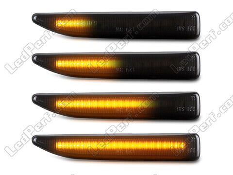 Illuminazione delle frecce laterali dinamiche nere a LED per BMW Serie 7 (E65 E66)