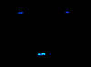 LED alzafinestrini blu Citroen C2 phase 1