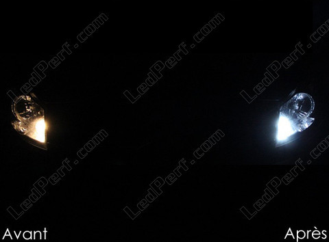LED Indicatori di posizione bianca Xénon Citroen Jumpy prima e dopo