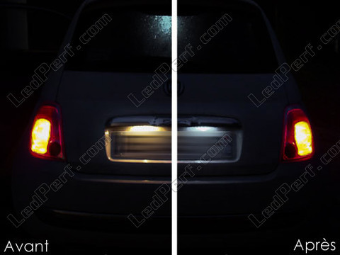 LED targa Fiat 500