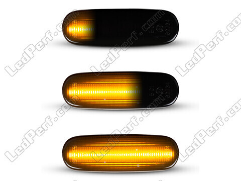 Illuminazione delle frecce laterali dinamiche nere a LED per Fiat Doblo