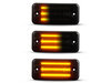 Illuminazione delle frecce laterali dinamiche nere a LED per Fiat Ducato III