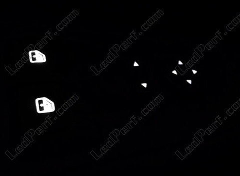 LED illuminazione Pulsanti dell'alzafinestrini e regolazione retrovisori bianca Fiat Grande Punto Evo