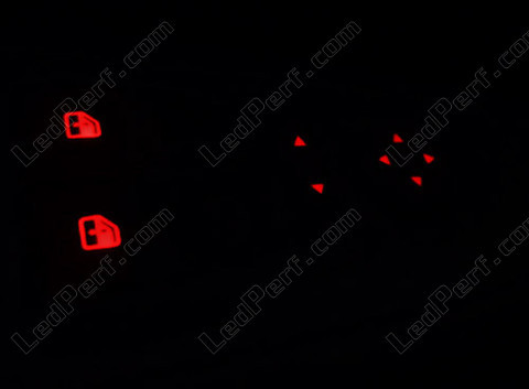 LED illuminazione Pulsanti dell'alzafinestrini e regolazione retrovisori rossa Fiat Grande Punto Evo
