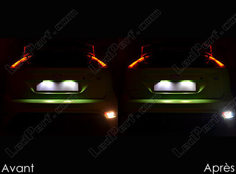 LED proiettore di retromarcia Ford Focus MK2 prima e dopo