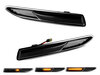 Frecce laterali dinamiche a LED per Ford Mondeo MK4 - Versione nera fumé