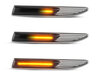 Illuminazione delle frecce laterali dinamiche nere a LED per Ford Mondeo MK4