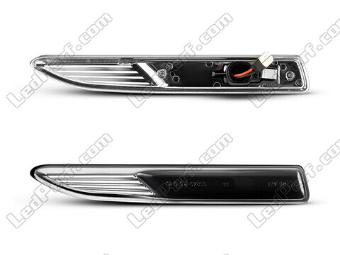 Connettore delle frecce laterali dinamiche nere fumé a LED per Ford Mondeo MK4