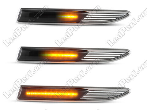 Illuminazione delle frecce laterali dinamiche nere a LED per Ford Mondeo MK4