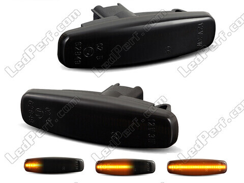 Frecce laterali dinamiche a LED per Infiniti Q70 - Versione nera fumé
