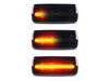 Illuminazione delle frecce laterali dinamiche nere a LED per Jeep Commander (XK)
