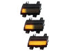 Illuminazione delle frecce laterali dinamiche nere a LED per Jeep  Wrangler IV (JL)