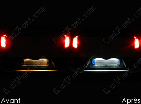 LED targa Kia Picanto 2 prima e dopo