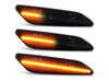 Illuminazione delle frecce laterali dinamiche nere a LED per Lancia Ypsilon