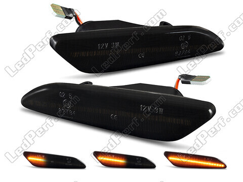 Frecce laterali dinamiche a LED per Lancia Ypsilon - Versione nera fumé