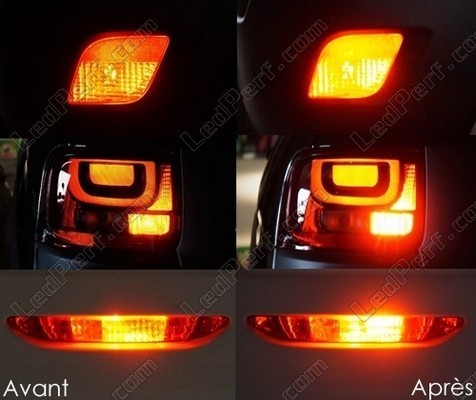 LED fendinebbia posteriori Land Rover Freelander II prima e dopo