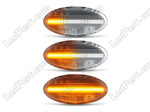 Illuminazione degli indicatori di direzione laterali sequenziali trasparenti a LED per Mazda 3 phase 1