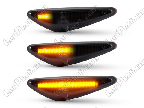 Illuminazione delle frecce laterali dinamiche nere a LED per Mazda 5 phase 2