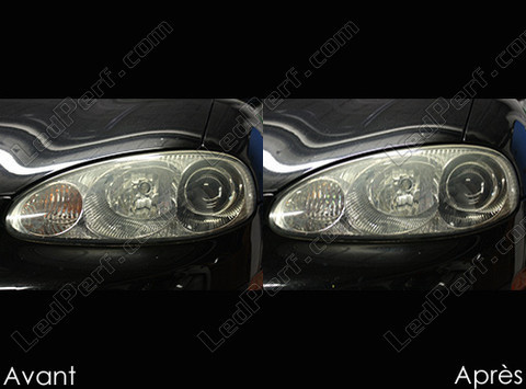 LED Indicatori di direzione anteriori Mazda MX 5 Phase 2 prima e dopo