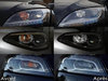 LED Indicatori di direzione anteriori Mercedes GL (X164) prima e dopo