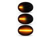 Illuminazione delle frecce laterali dinamiche nere a LED per Mini Cabriolet III (R57)