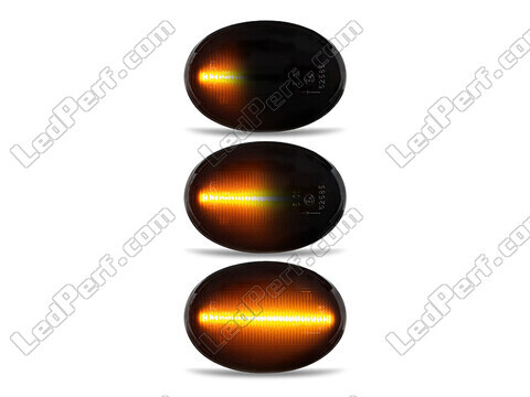 Illuminazione delle frecce laterali dinamiche nere a LED per Mini Cabriolet III (R57)