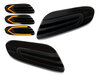 Frecce laterali dinamiche a LED per Mini Cabriolet IV (F57) - Versione nera fumé